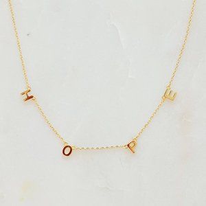 HOPE Lettered Necklace